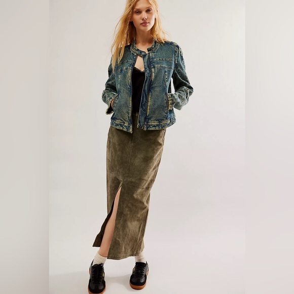 Free People Dresses & Skirts - NWT Free People x BlankNYC Suede Midi Skirt